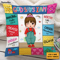 Personalized Gift For Granddaughter God Says Pillow 30712 thumb 1