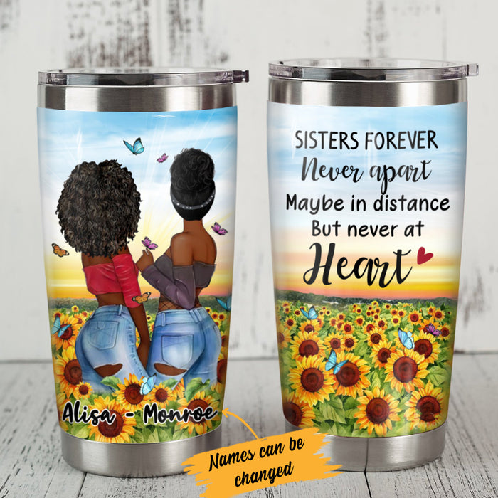 Personalized BWA Friends Never Apart Steel Tumbler AG41 95O34 1