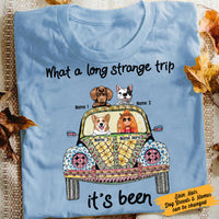 Personalized Dog Hippie Girl Strange Trip T Shirt JN232 95O58 thumb 1