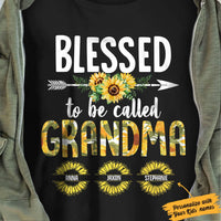 Personalized Grandma Sunflower T Shirt JN132 87O34 thumb 1
