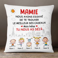 Personalized Mom Grandma French Maman Mamie Pillow AP284 67O53 thumb 1