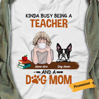 Personalized Teacher Dog Mom T Shirt JN42 26O58 thumb 1