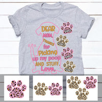 Personalized Dog Mom Thanks For T Shirt MR252 30O60 thumb 1