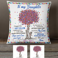 Personalized Grandma Granddaughter Mom Daughter Tree Pillow MR298 30O34 (Insert Included) thumb 1