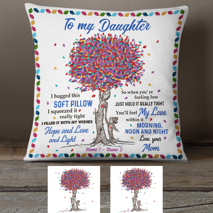 Personalized Grandma Granddaughter Mom Daughter Tree Pillow MR298 30O34 (Insert Included) 1