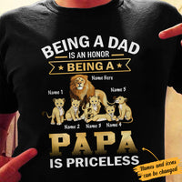 Personalized Dad Grandpa Lion T Shirt MY201 30O34 thumb 1