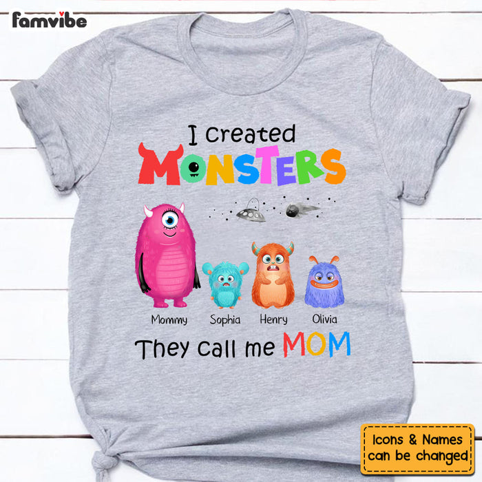 Personalized Mom I Created Monsters Shirt - Hoodie - Sweatshirt 25337 1