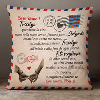 Personalized Italian Coppia I Choose You Couple Pillow AP137 65O34 (Insert Included) thumb 1