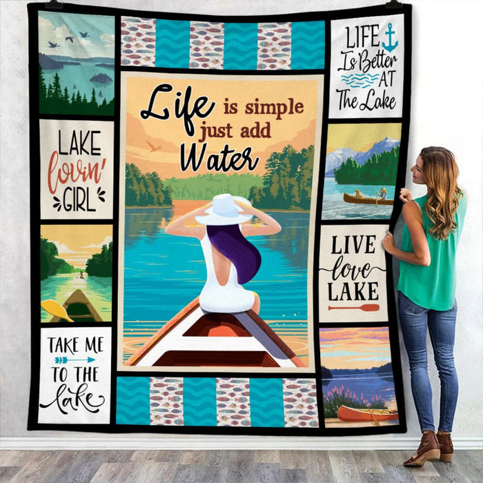 Lake Life Fleece Blanket JN251 67O53 1