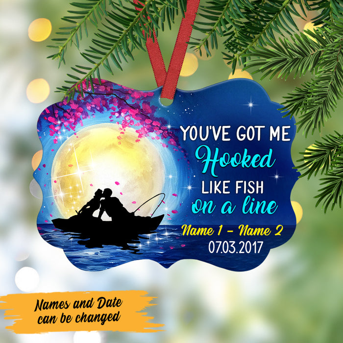 Personalized Fishing Couple Benelux Ornament NB291 87O47 1