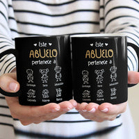 Personalized Abuela Abuelo Spanish Grandma Grandpa Belongs Mug AP235 30O57 thumb 1