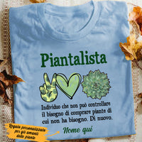 Personalized Plantaholic Piantalista Italian T Shirt AP152 87O36 thumb 1