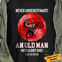 Personalized Old Man Dirt Bike T Shirt JL14 81O34 thumb 1