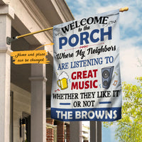 Personalized Backyard Patio Great Music Gardening Flag AG103 95O47 thumb 1