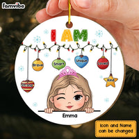 Personalized Christmas Gift For Granddaughter I Am Kind Circle Ornament 30140 thumb 1