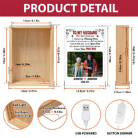 Personalized Couple Gift  The Day I Met You Picture Frame Light Box 31423 thumb 1