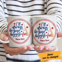 Personalized Baseball Softball Your Biggest Fan Mug NB97 30O60 thumb 1