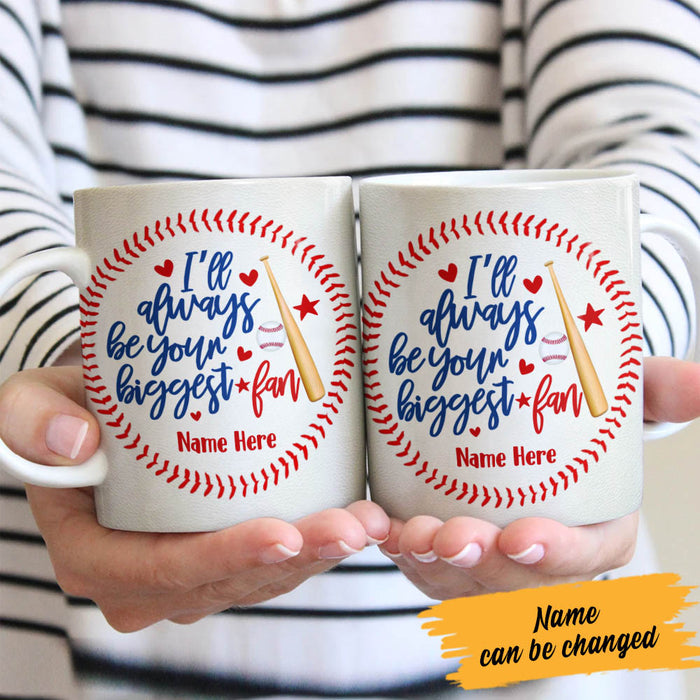 Personalized Baseball Softball Your Biggest Fan Mug NB97 30O60 1