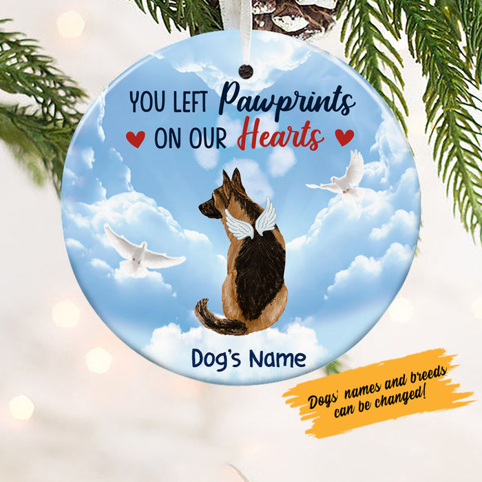 Personalized Dog Memorial Circle Ornament NB93 26O58 1