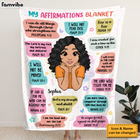 Personalized Inspiring Gift For Granddaughter Affirmation Blanket 31293 thumb 1