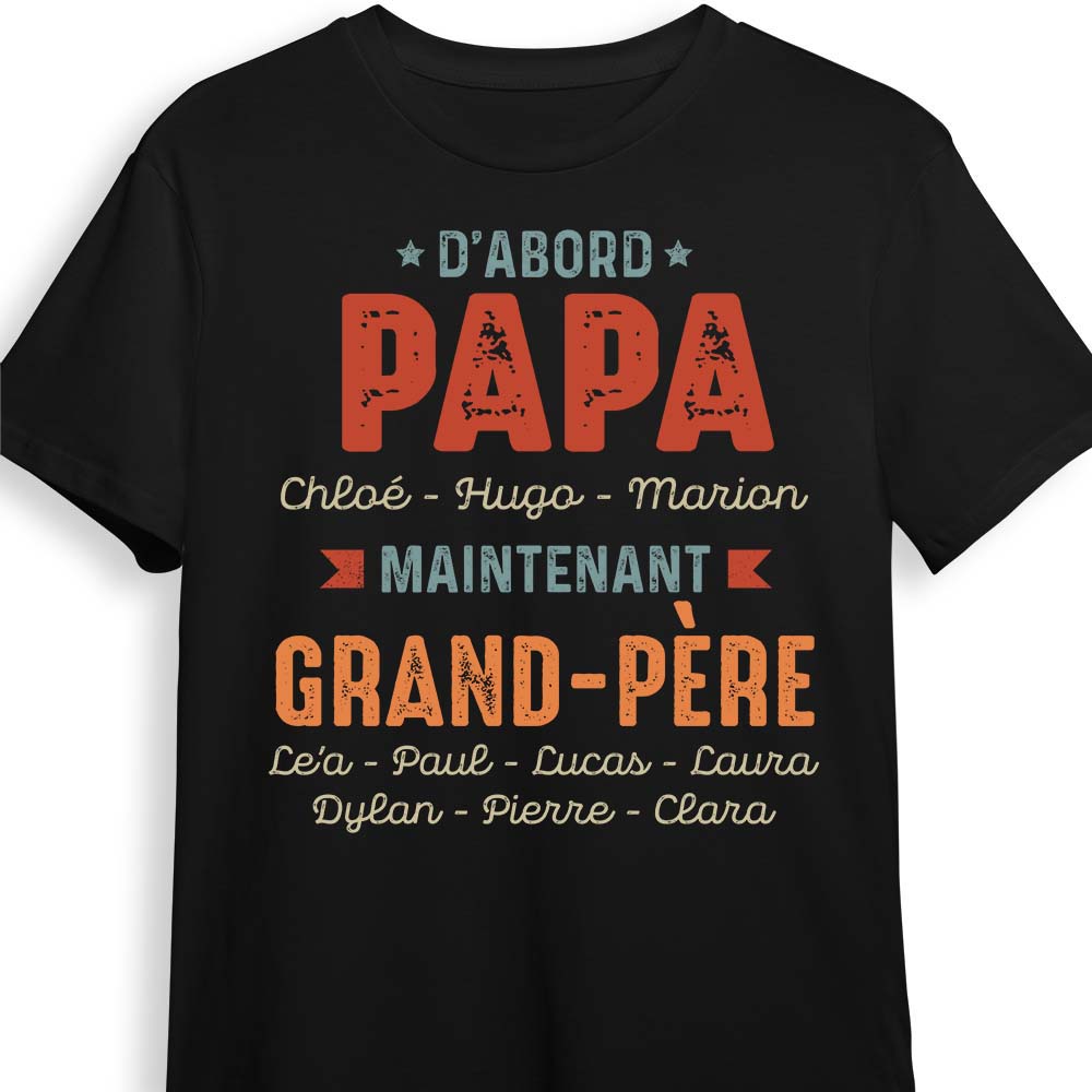 Personalized Gift For Grandpa French Grand-père Shirt Hoodie Sweatshirt 30116 Primary Mockup