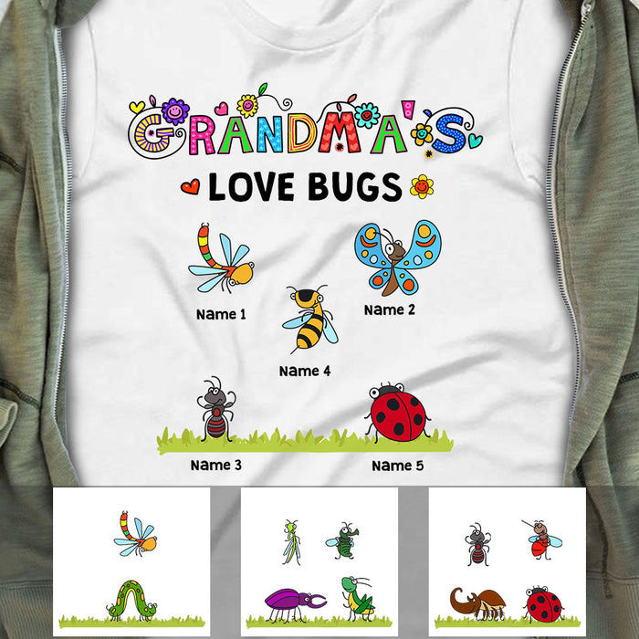 Personalized Grandma Love Bugs T Shirt OB141 85O58 1
