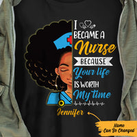 Personalized BWA Nurse Proud T Shirt JL273 27O57 thumb 1
