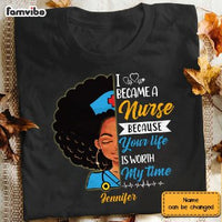 Personalized BWA Nurse Proud T Shirt JL273 27O57 thumb 1