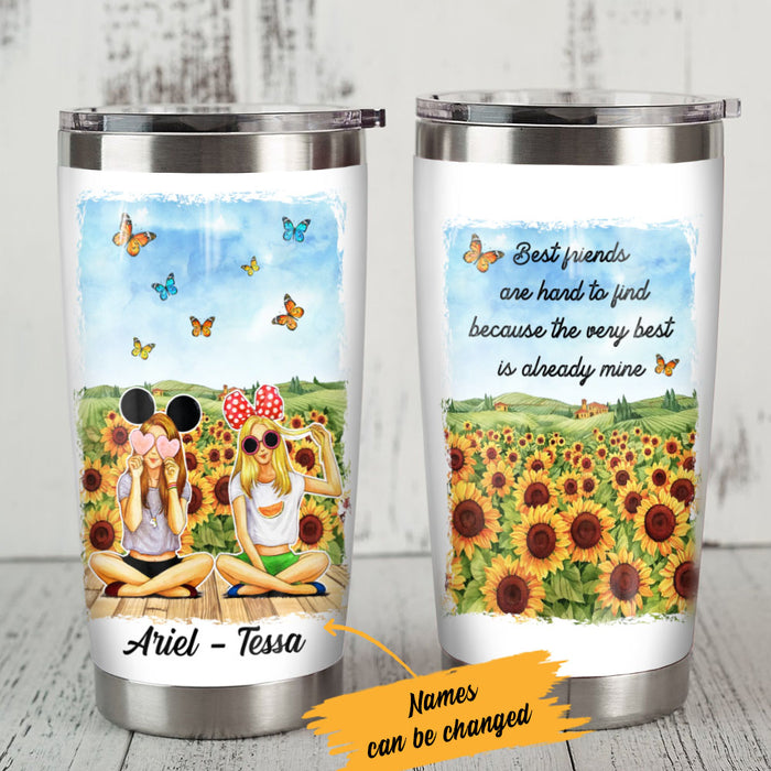 Personalized Very Best Is Mine Girl Friends Steel Tumbler AG51 28O53 1