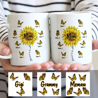 Personalized Mom Grandma Sunflower Mug MR262 30O60 thumb 1