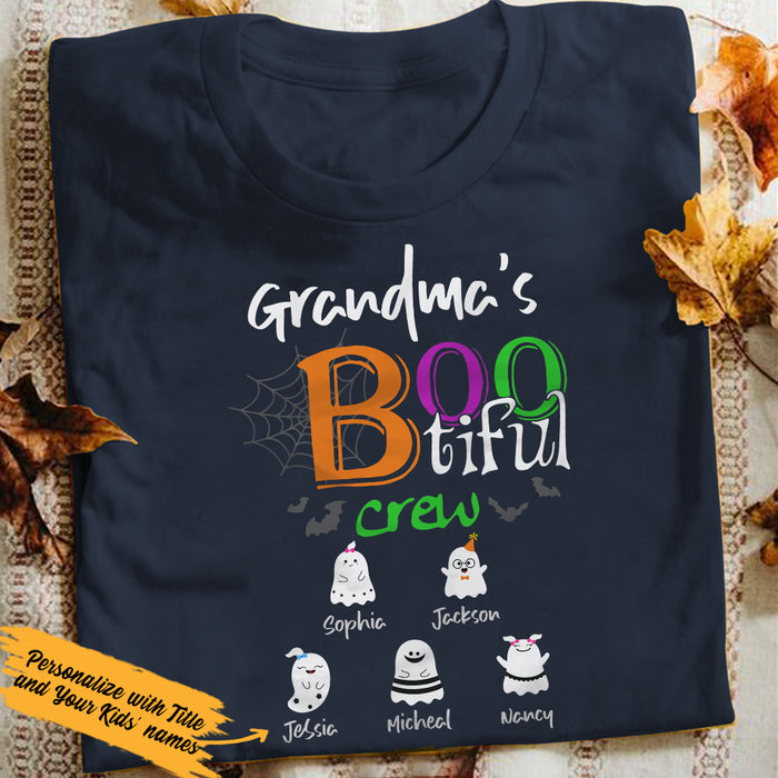 Personalized Grandma Boo Crew Halloween T Shirt AG221 87O36 1