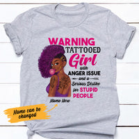 Personalized BWA Tattoos Anger Issues T Shirt AG282 95O53 thumb 1