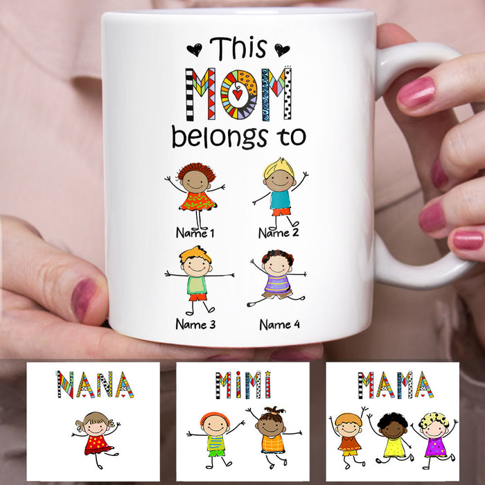 Personalized Mom Grandmother Belongs To Mug FB224 81O53 1
