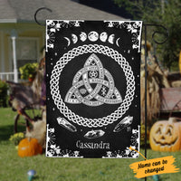 Personalized Halloween Good Witch Celtic Knot Flag JL171 67O34 thumb 1