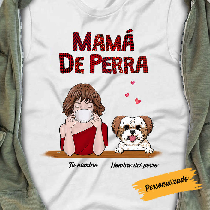Personalized Dog Mom Perro Spanish T Shirt AP172 30O58 1