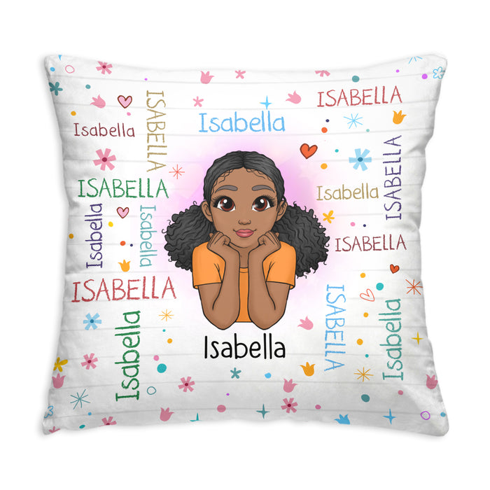 Personalized Gift For Granddaughter Custom Name Pattern Pillow 30836 1