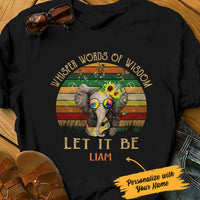 Personalized Hippie Elephant T Shirt JN184 67O47 thumb 1