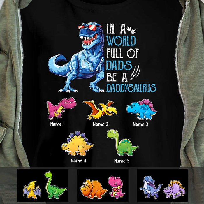 Personalized Dad Dinosaur T Shirt MY202 30O47 1