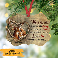 Personalized This Is Us Deer Hunting Couple Benelux Ornament NB301 65O47 thumb 1