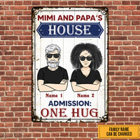 Personalized Grandpa Grandma Metal Sign JL75 26O47 thumb 1