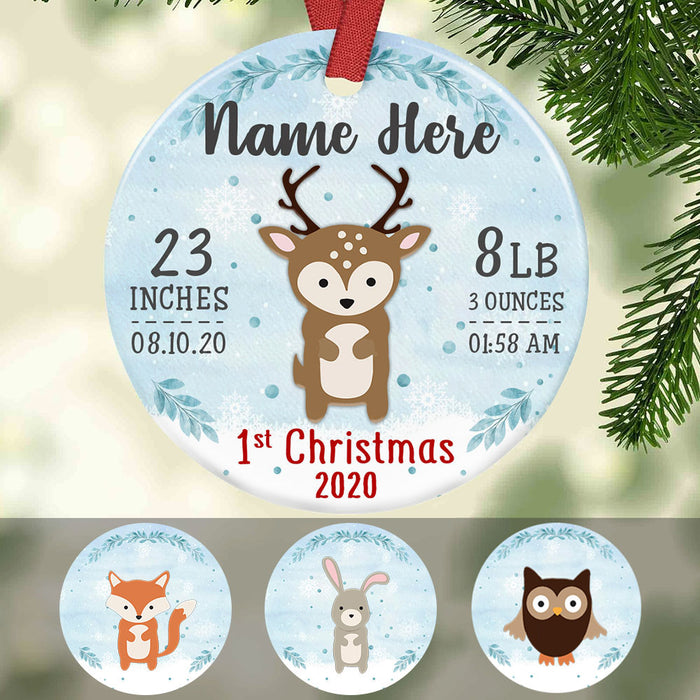 Personalized Baby First Christmas  Ornament NB32 95O58 1