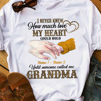 Personalized Mom Grandma Love Pattern T Shirt MR251 30O58 thumb 1