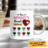 Personalized Mom Grandma Heart Belong To Mug MR42 95O47 thumb 1