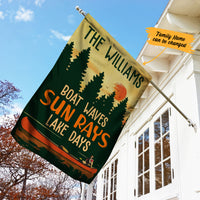 Personalized Lake Garden Flag JN295 85O34 thumb 1