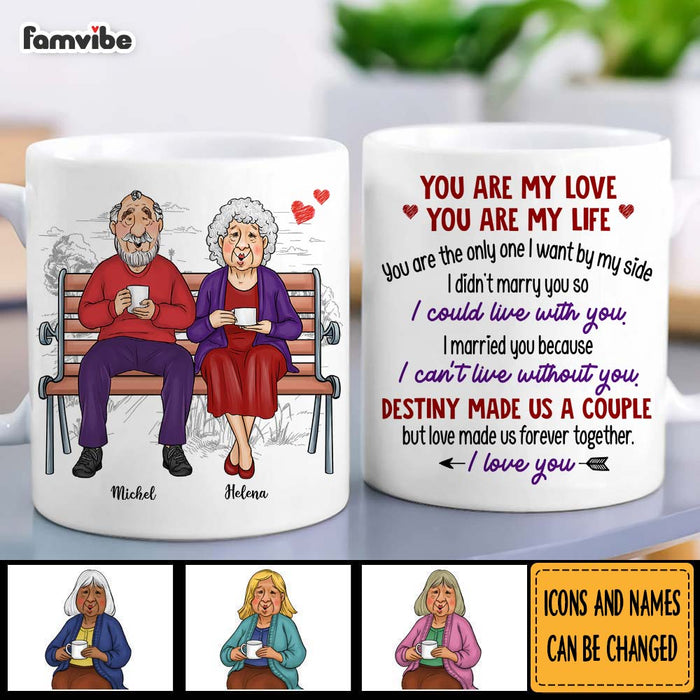 Personalized Couple Gift You Are My Love You Are My Life Mug 31270 1