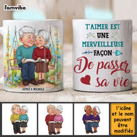 Personalized French Gift For Couple De Passer Sa Vie Mug 30975 thumb 1
