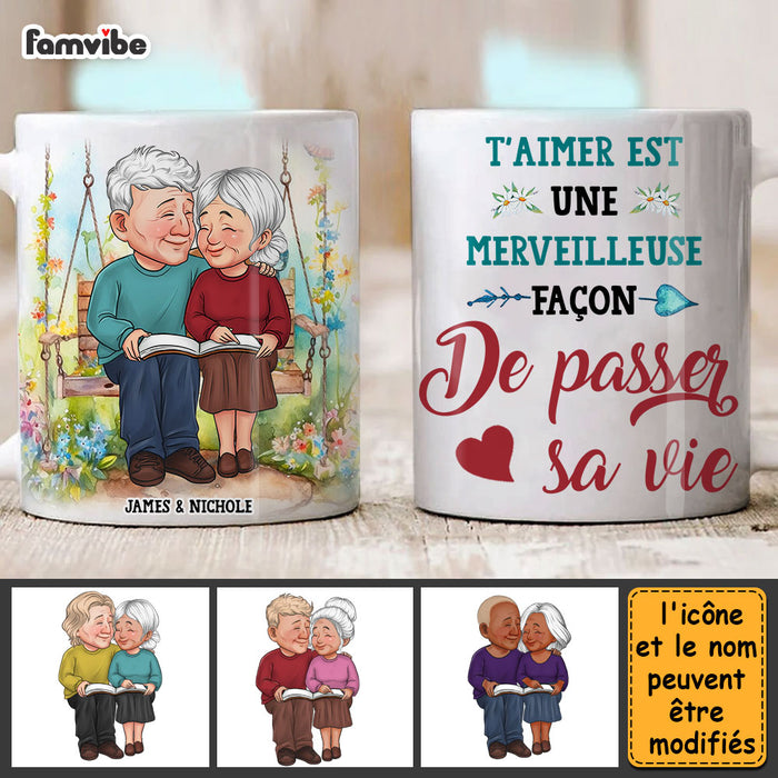 Personalized French Gift For Couple De Passer Sa Vie Mug 30975 1