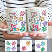Personalized The Best Cat Mom Grandma Mug MR153 65O47 thumb 1
