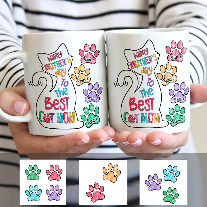 Personalized The Best Cat Mom Grandma Mug MR153 65O47 1