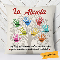Personalized Mom Grandma Tree Spanish Mamá Abuela Pillow AP1512 95O58 (Insert Included) thumb 1